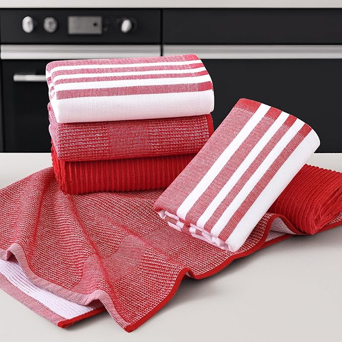 Homaxy Premium Kitchen Towels, Large Cotton 380 GSM Kitchen Hand Towels - Image 5
