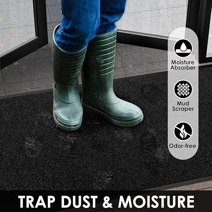 2′ x 47′ Front Door Mat Indoor Outdoor Entrance, Commercial Floor Mat Heavy - Image 5