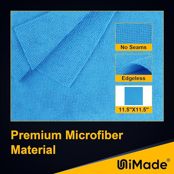 Shop Towels Rags, 150 Pack Reusable Shop Rags Bulk Microfiber Cleaning Cloth - Image 6