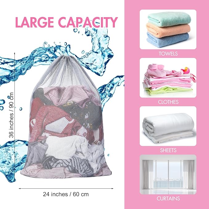 Berlune 30 Pack 24 x 36 Inches Large Mesh Bags - Image 2