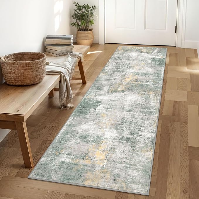 IOHOUZE Abstract Runner Rug 2x6 Ft Washable Runners by iOhouze