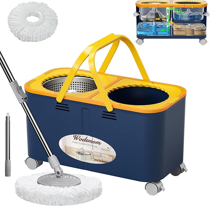 Mop and Bucket with Wringer Set by Wodemom