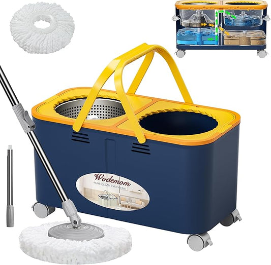 Mop and Bucket with Wringer Set by Wodemom