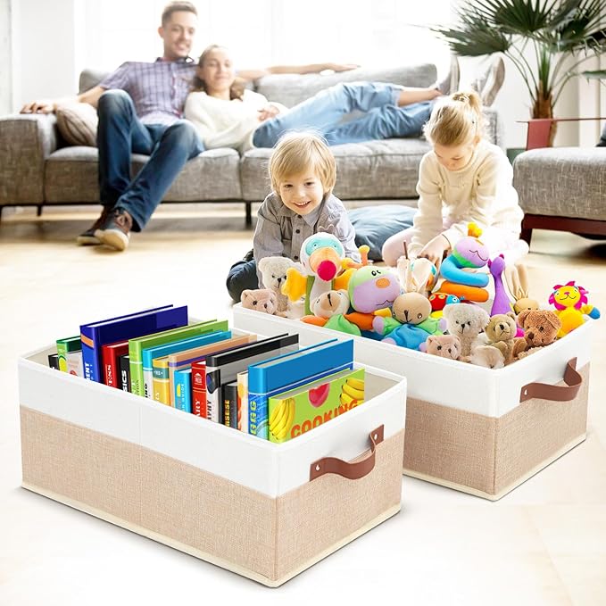 Closet Organizer Bins 3 Pack, Large Storage Bins - Image 5