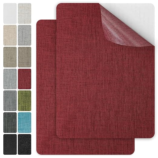 J.CARP 2Pcs Linen Repair Patches, Large Self-Adhesive Fabric Patch by JCARP