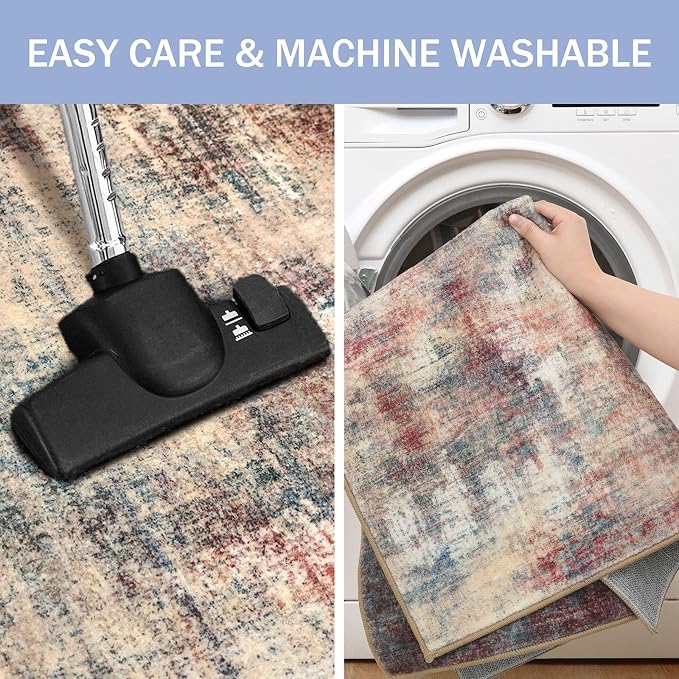 IOHOUZE Abstract Area Rug 3x5 Ft Washable Rugs - Image 3