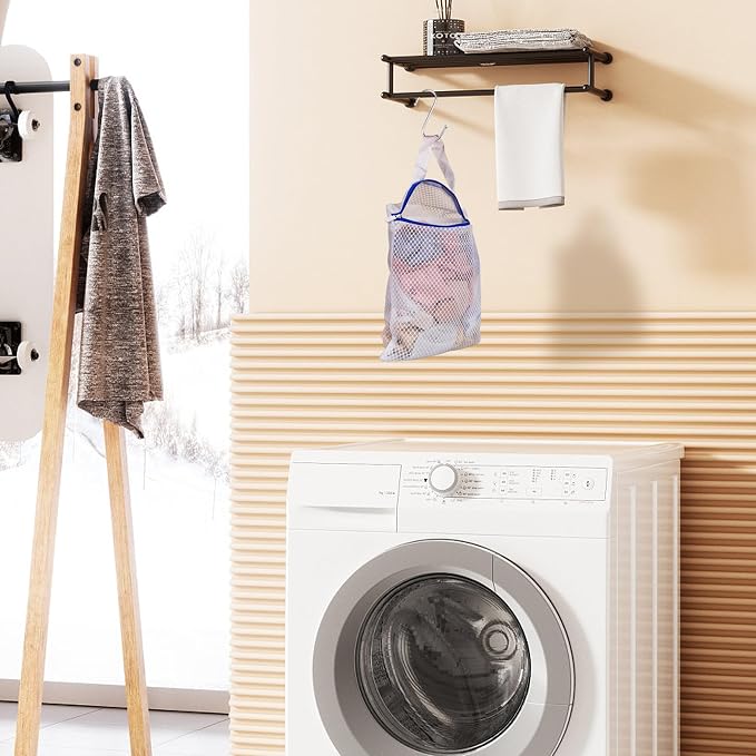 3 Pack Hanging Mesh Laundry Bags - Image 4