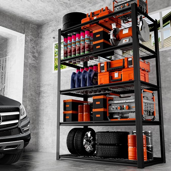 ROOMTEC 48" W Garage Shelving Heavy Duty, 2800LBS Storage Shelves, 5-Tier - Image 2