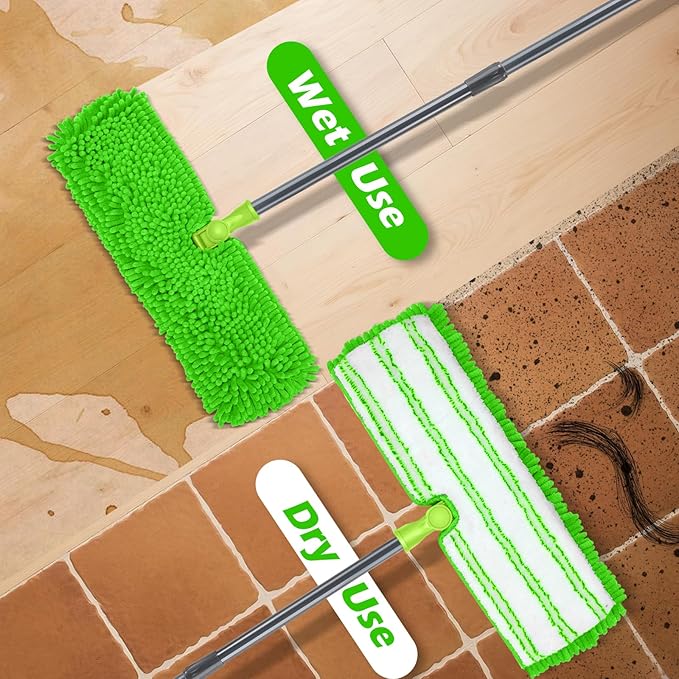MASTERTOP Microfiber Mops for Floor Cleaning, Double-Sided Dust Mop - Image 5