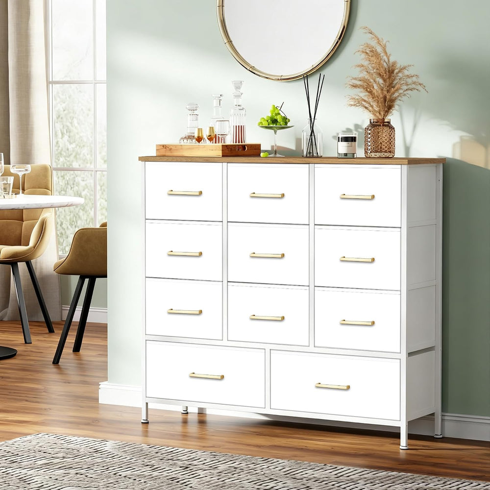 VASICAR Dresser for Bedroom with 11 Storage Drawers, Tall Chests of Drawers