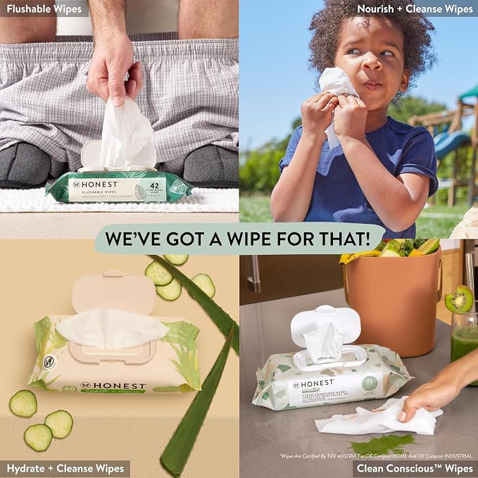 The Honest Company Calm and Cleanse Naturally Scented Wipes Cleansing - Image 9