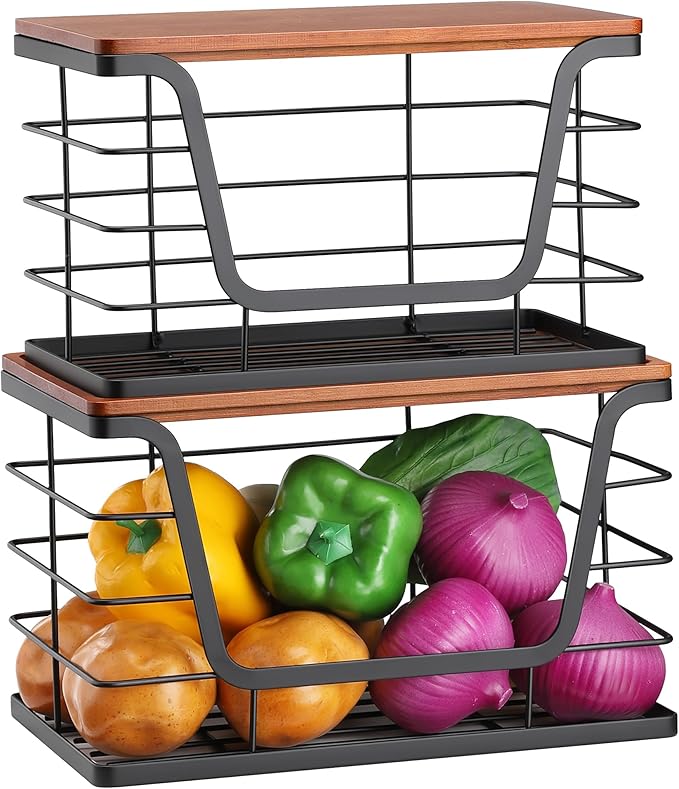 ALOCEO 2 Pack Stackable Storage Bins - Image 3