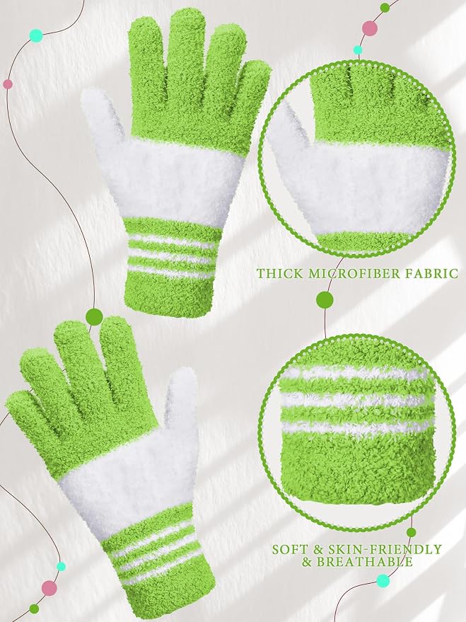 Patelai 3 Pairs Microfiber Plant Dusting Gloves Leaf Cleaning Gloves - Image 5