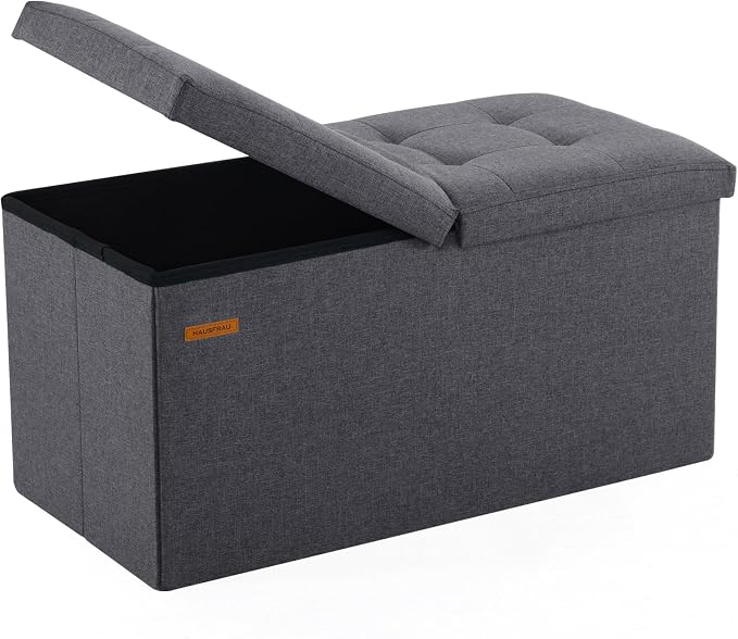 HAUSFRAU - 30 Inches Storage Ottoman Bench by HAUSFRAU-FamilyRunsOnCooking