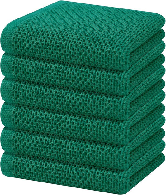 Homaxy 100% Cotton Waffle Weave Kitchen Dish Towels, Ultra Soft Absorbent Quick by Homaxy