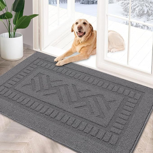 FONEYI Indoor Doormat, Front Back Door Mat Rubber Backing Non Slip Door Mats by FONEYI