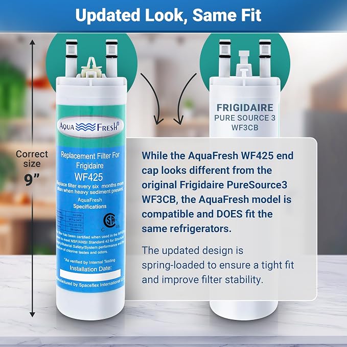 Aqua Fresh Replacement for WF3CB, PureSource 3, WF425 Refrigerator Water Filter - Image 2