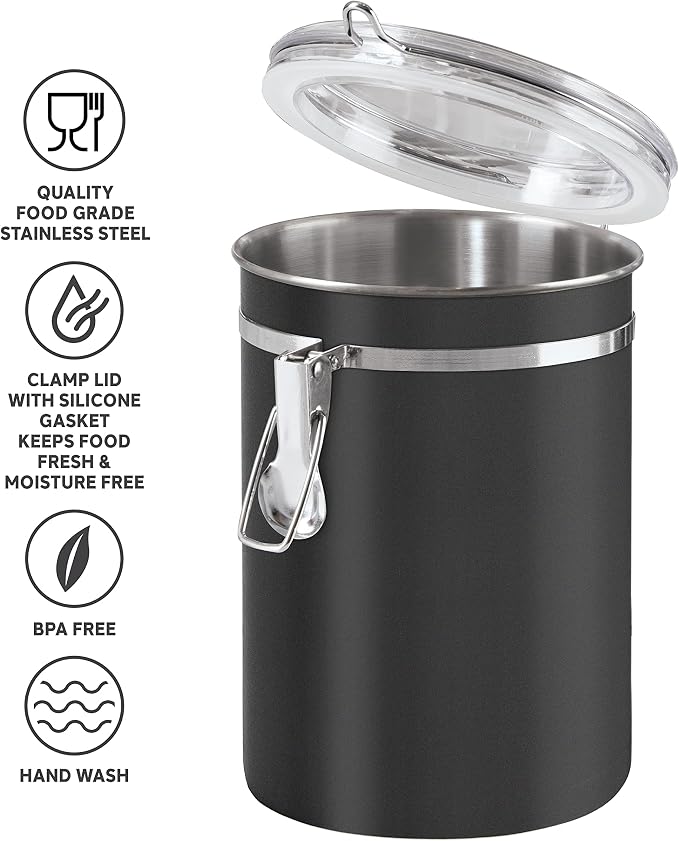 Oggi Stainless Steel Kitchen Canister 47 fl oz, Food Storage, Pantry Storage. - Image 3