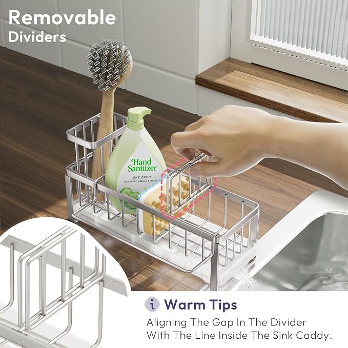 SWTYMIKI Sponge Holder for Kitchen Sink - Image 4