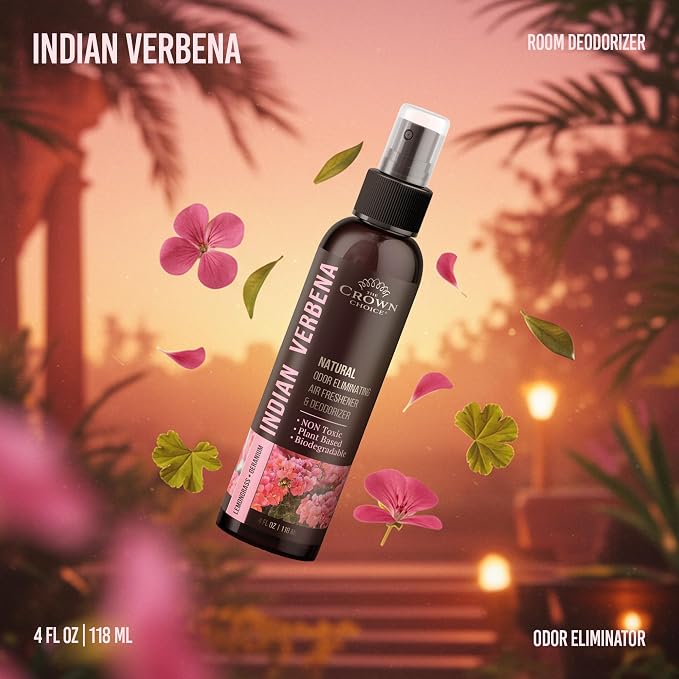 Non-Toxic Odor Eliminator, Natural Geranium & Lemongrass Air Freshener Spray - Image 3