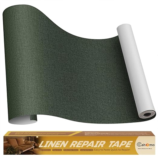 Linen Repair Tape 16x90 inch, Self Adhesive Fabric Patches, Linen Patch Tape Kit by Cahomo
