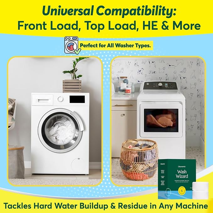 Cleanomic WashWizard Washing Machine Cleaner Tablets – Deep Cleaning Washer - Image 4