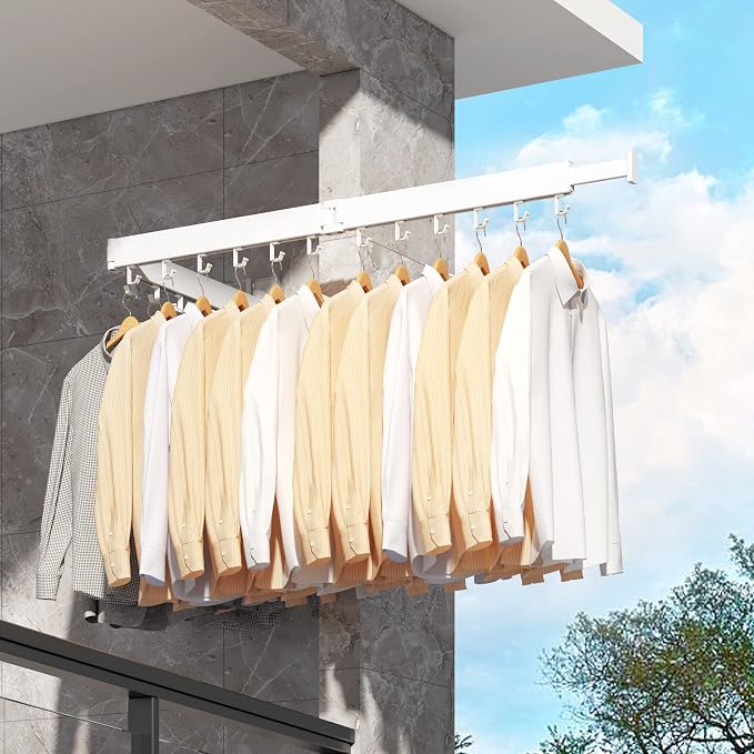 Clothes Drying Rack Wall Mounted, Drying Rack Clothing, Laundry Drying Rack - Image 8
