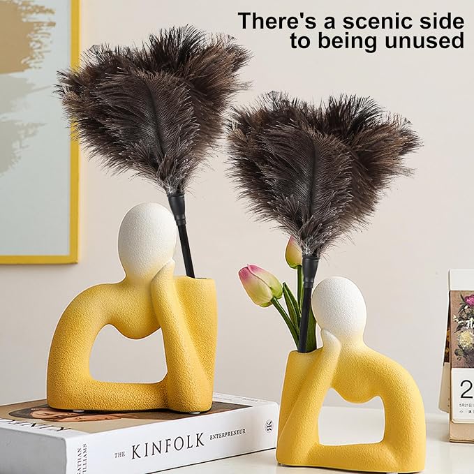 Ostrich Feather Duster-14.9 Inch Mini Natural Feathers Dusters - Image 6