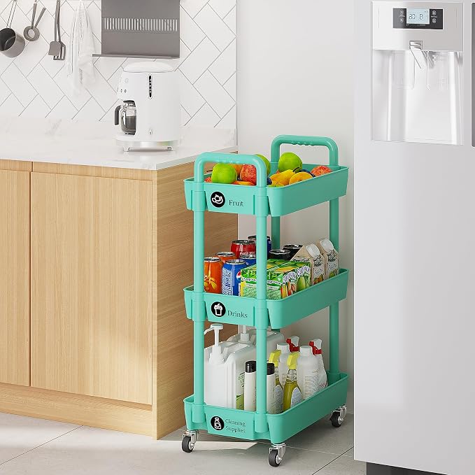 Laiensia 3-Tier Rolling Cart - Image 4