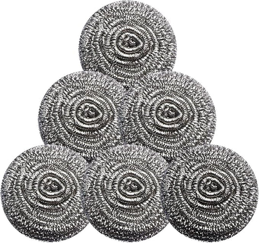 Stainless Steel Scrubber Scrubbing Scouring Pad Sponges Clean Pot Pan and Steel by GUEICN