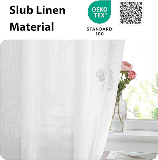 NICETOWN French Door Curtains for Sliding Glass, 80 inch Long Curtains for - Image 2