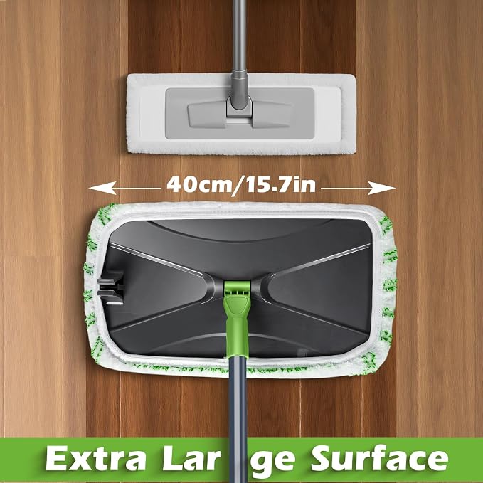 MASTERTOP Dust Mop for Hardwood Floors, Extra Large Microfiber Flat Mop - Image 2