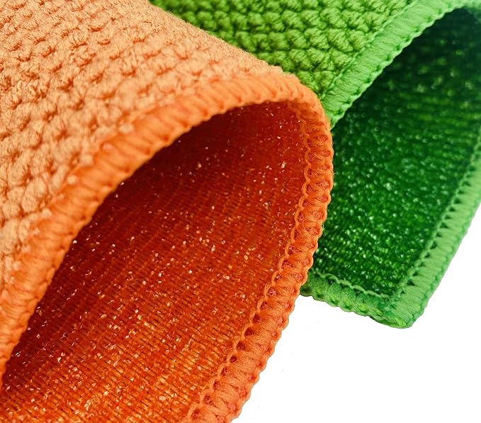 16 Pack Microfiber Scrub Dish Cleaning Cloth, Non-Scratch, Reusable & Durable - Image 2