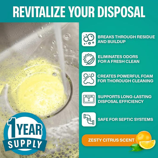 Sudstainables Garbage Disposal Cleaner Tablets 24-Pack - Image 2