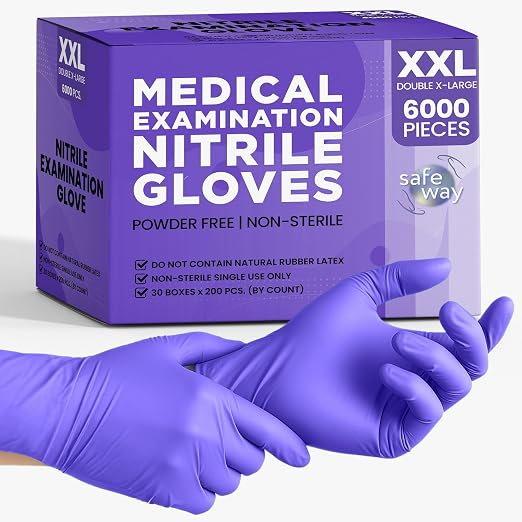SafeWay Nitrile Disposable Gloves — Multi-Purpose Powder-Free, Medical Use by safeway