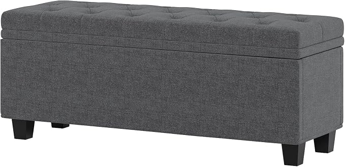 Maupvit Ottoman with Storage, Ottoman Bench with Lift Top, Upholstered Storage - Image 7