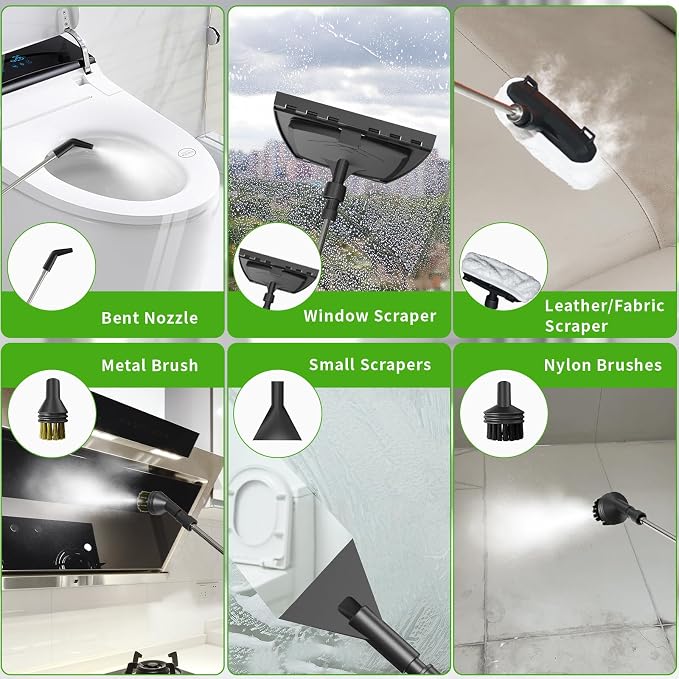 Handheld Steam Cleaner, 2500W High Pressure Steamer - Image 5