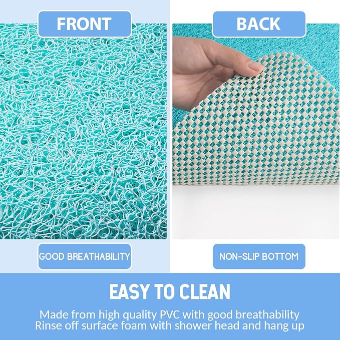 Non-Slip Bathtub Mat, Anti Slip Shower Mat, Fast Drying Bathtub Mats, Foot - Image 4