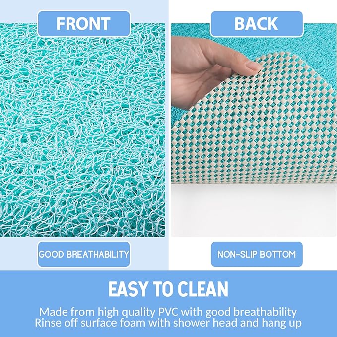 Non-Slip Bathtub Mat, Anti Slip Shower Mat, Fast Drying Bathtub Mats, Foot - Image 4
