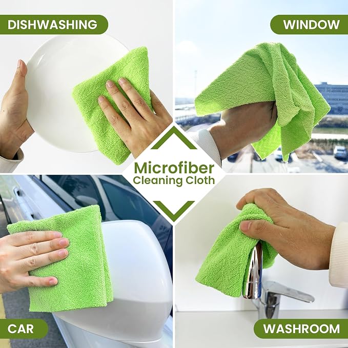 Greenfound Microfiber Cleaning Cloth Roll -80 Pack, Tear Away Microfiber Towels - Image 6