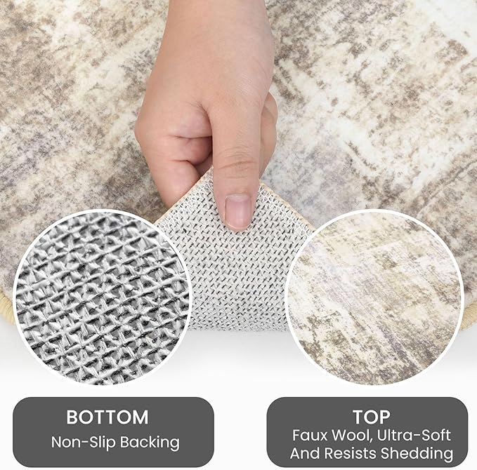 IOHOUZE Abstract Runner Rug 2x10 Ft Washable Runners - Image 4