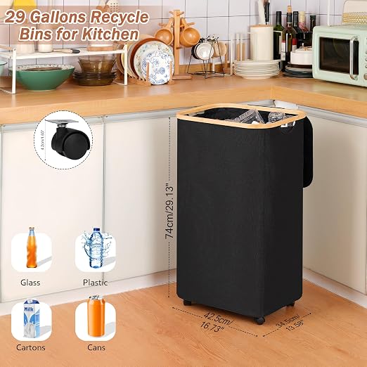 Recycling Bin for Kitchen, Indoor Home Recycle Bins - Image 3