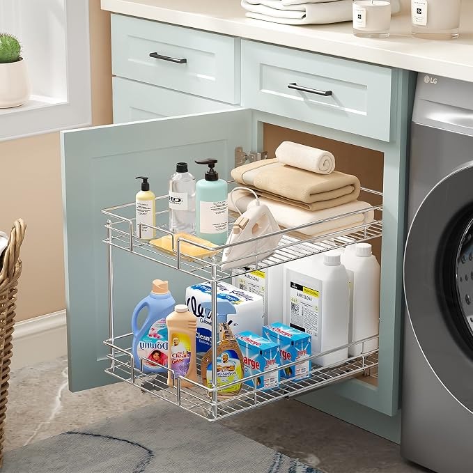 ROOMTEC Pull Out Cabinet Organizer, Kitchen Cabinet Organizer and Storage - Image 4