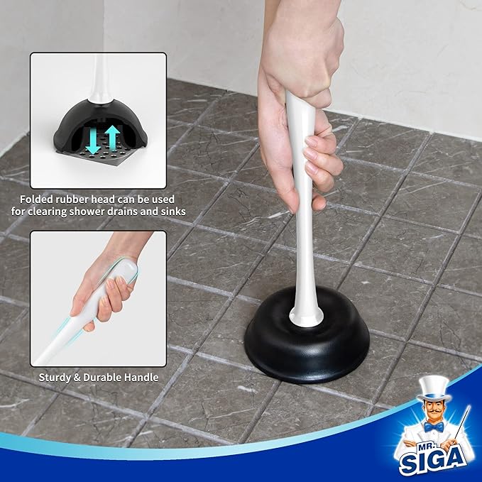 MR.SIGA Toilet Plunger and Bowl Brush Combo - Image 5