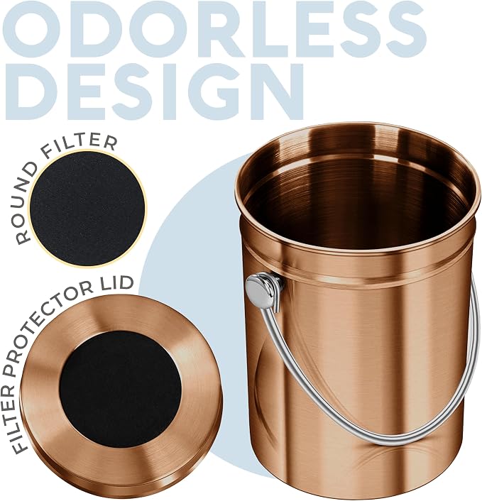 EPICA Countertop Compost Bin Kitchen | 1.3 Gallon | Odorless Composting Bin - Image 6