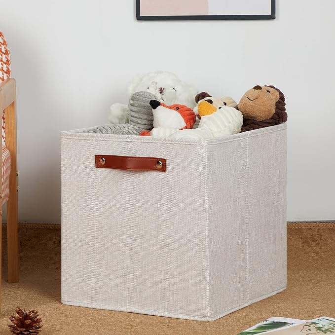 DULLEMELO Storage Baskets for Shelves Closet Storage, Sturdy Home Organization - Image 5