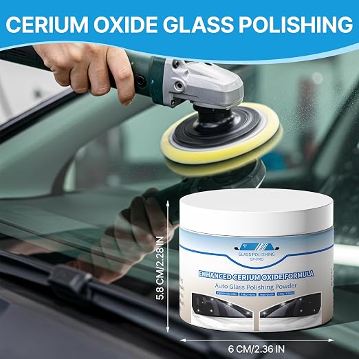 4.94 oz Cerium Oxide Glass Polishing – Premium Windshield Glass Scratch Remover - Image 2