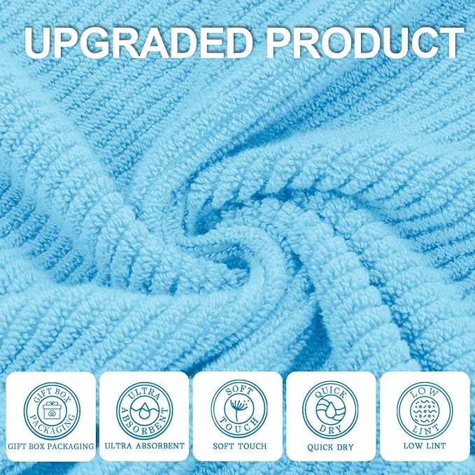 VOOVA & MOVAS Blue Washcloths - Image 2