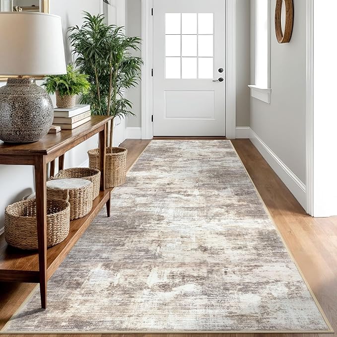 IOHOUZE Abstract Runner Rug 3x10 Ft Washable Runners by iOhouze