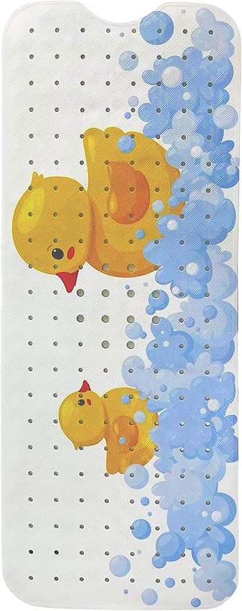 ENKOSI Kids Bath Mat 40x16 – Non-Slip Tub Bathmat Duck Print by ENKOSI